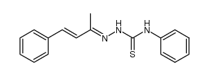 4-phenyl-but-3-en-2-one 4-phenyl-thiosemicarbazone结构式