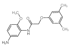 N-(5-Amino-2-methoxyphenyl)-2-(3,5-dimethylphenoxy)acetamide结构式