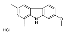 7-methoxy-1,3-dimethyl-9H-pyrido[3,4-b]indole,hydrochloride结构式