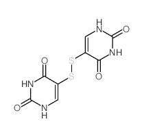 2,4(1H,3H)-Pyrimidinedione,5,5'-dithiobis- (9CI) Structure