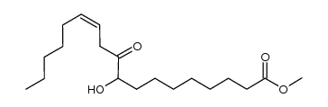 (Z)-methyl 9-hydroxy-10-oxooctadec-12-enoate结构式