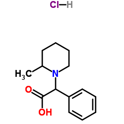 (2-Methyl-1-piperidinyl)(phenyl)acetic acid hydrochloride (1:1) structure