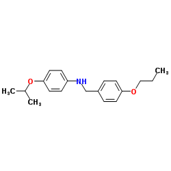 4-Isopropoxy-N-(4-propoxybenzyl)aniline结构式
