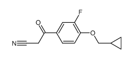 3-(4-cyclopropylmethoxy-3-fluoro-phenyl)-3-oxo-propionitrile Structure