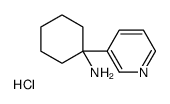 1-(3-Pyridinyl)cyclohexanamine hydrochloride (1:1) Structure