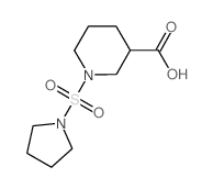 1-(吡咯烷-1-磺酰基)哌啶-3-羧酸结构式