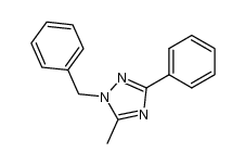1-benzyl-5-methyl-3-phenyl-1H-1,2,4-triazole结构式