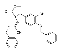 3-Hydroxy-N-[(phenylmethoxy)carbonyl]-O-(phenylmethyl)-L-tyrosine Methyl Ester结构式