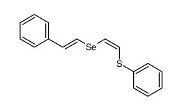 (E)-β-styryl,(Z)-2-phenylthio-1-ethenyl selenide Structure