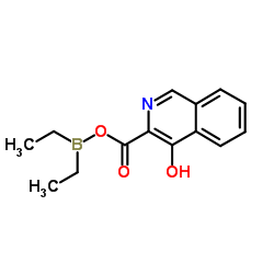 3-{[(Diethylboryl)oxy]carbonyl}-4-isoquinolinol结构式