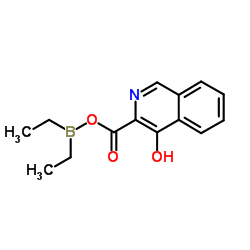 3-{[(Diethylboryl)oxy]carbonyl}-4-isoquinolinol Structure