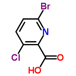 6-溴-3-氯吡啶甲酸结构式