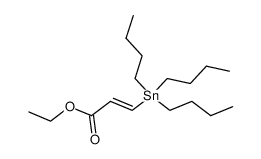(E)-2-(tri-n-butylstannyl)propionic acid ethyl ester Structure
