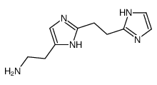 2-[2-[2-(1H-imidazol-2-yl)ethyl]-1H-imidazol-5-yl]ethanamine结构式