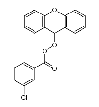 9H-xanthen-9-yl 3-chlorobenzoperoxoate结构式