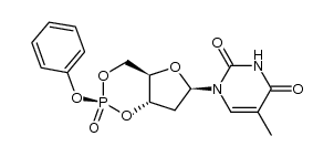 cis-phenyl ester of thymidine 3',5'-cyclic monophosphate Structure