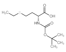 BOC-D-2-AMINO-4-(ETHYL(THIO))BUTYRIC ACID Structure