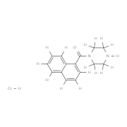 1-(Naphthalene-1-carbonyl)piperazine Hydrochloride结构式