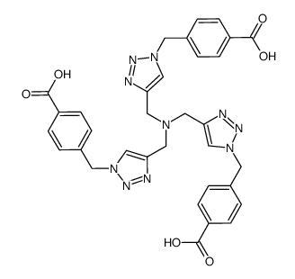 4,4',4''-((4,4',4''-(Nitrilotris(methylene))tris(1H-1,2,3-triazole-4,1-diyl))tris(methylene))tribenzoic acid Structure