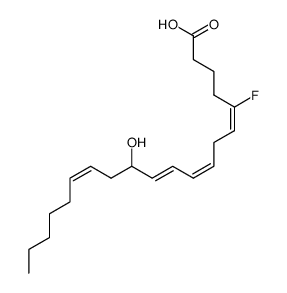 5-fluoro-12-hydroxyeicosatetraenoic acid Structure