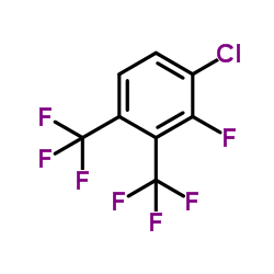 1-Chloro-2-fluoro-3,4-bis(trifluoromethyl)benzene结构式