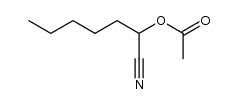 O-acetyl-2-hydroxy-2-pentylacetonitrile结构式