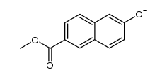 6-(methoxycarbonyl)naphthalen-2-olate结构式