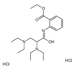 [2-diethylammonio-1-[(2-ethoxycarbonylphenyl)carbamoyl]ethyl]-diethyl- azanium dichloride结构式