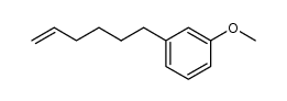 6-(m-methoxyphenyl)-1-hexene结构式