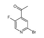 1-(2-bromo-5-fluoropyridin-4-yl)ethanone structure