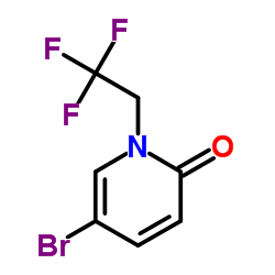 5-溴-1-(2,2,2-三氟-乙基)-1H-吡啶-2-酮结构式