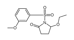 5-ethoxy-1-(3-methoxyphenyl)sulfonylpyrrolidin-2-one Structure