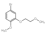 4-溴-1-甲氧基-2-(2-甲氧基乙氧基)苯结构式