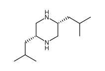 (2R,5R)-2,5-diisobutylpiperazine Structure