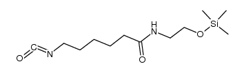 6-isocyanato-N-(2-((trimethylsilyl)oxy)ethyl)hexanamide Structure