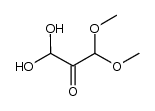 1,1-dihydroxy-3,3-dimethoxypropan-2-one Structure