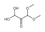 1,1-dihydroxy-3,3-dimethoxypropan-2-one结构式