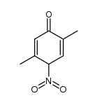 2,5-dimethyl-4-nitrocyclohexa-2,5-dienone结构式