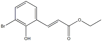 (E)-ethyl 3-(3-bromo-2-hydroxyphenyl)acrylate Structure