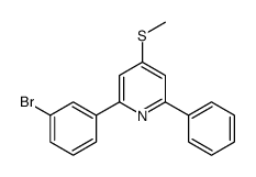 2-(3-bromophenyl)-4-methylsulfanyl-6-phenylpyridine Structure