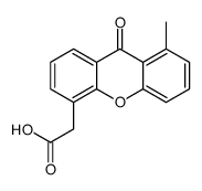 8-methylxanthen-9-one-4-acetic acid结构式