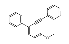 (1E,2Z)-3,5-diphenylpent-2-en-4-ynal O-methyl-oxime Structure