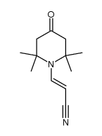 trans-N-β-triacetoneaminoacrylonitrile结构式