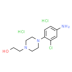 2-[4-(4-AMINO-2-CHLORO-PHENYL)-PIPERAZIN-1-YL]-ETHANOL DIHYDROCHLORIDE结构式