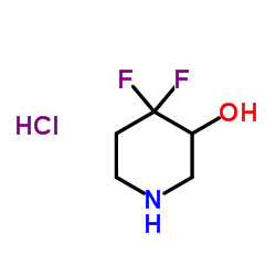 4,4-DIFLUOROPIPERIDIN-3-OLHYDROCHLORIDE structure