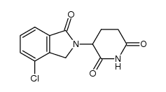 3-(4-chloro-1-oxo-1,3-dihydro-2H-isoindol-2-yl)-2,6-dioxopiperidine结构式