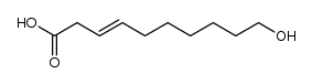 10-hydroxy-3-decenoic acid Structure