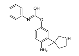 4-Amino-3-[(3S)-3-methyl-3-pyrrolidinyl]phenyl phenylcarbamate Structure