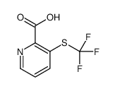 3-[(Trifluoromethyl)sulfanyl]-2-pyridinecarboxylic acid Structure