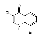 3-Chloro-8-bromo-4-hydroxyquinoline structure